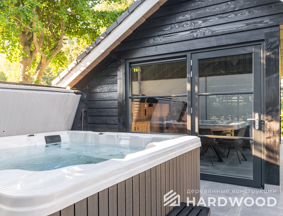 Гриль беседка с двускатной крышей №38 - фото 1601