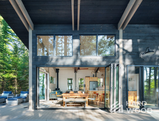 Круглогодичная беседка с террасой панорамная №35 - фото 1573