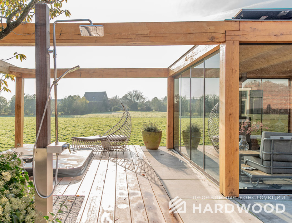 Стеклянная беседка для дачи №28 - фото 1502