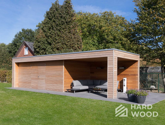 Полузакрытая беседка для загородного дома №7 - фото 1350