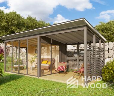 Беседка навес для дачи №65 - фото 1713