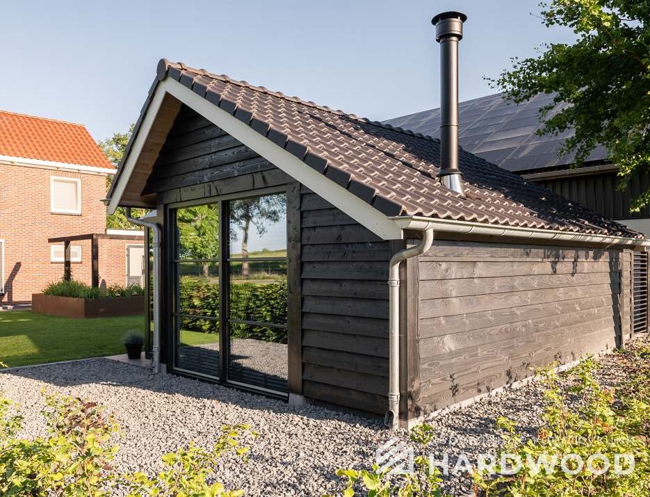 Гриль беседка с двускатной крышей №38 - фото 1599