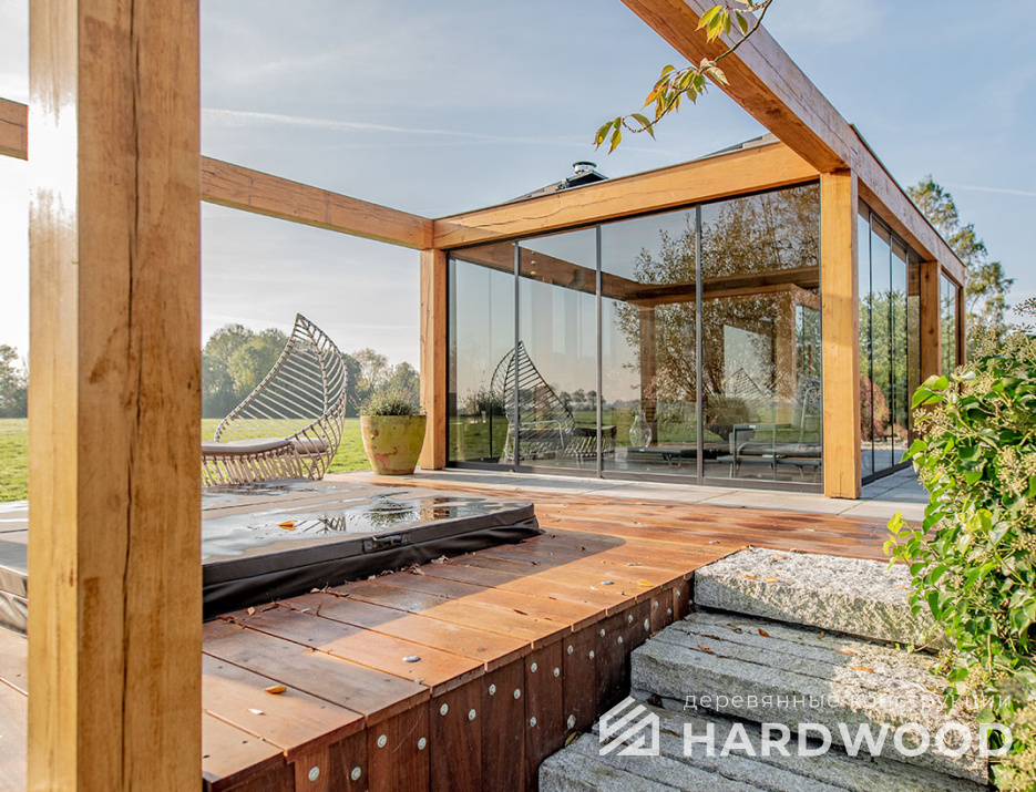 Стеклянная беседка для дачи №28 - фото 1507