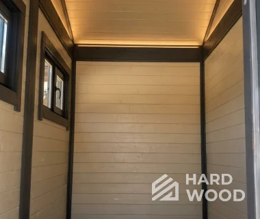 Беседка из дерева с окнами в пол №95 - фото 2265